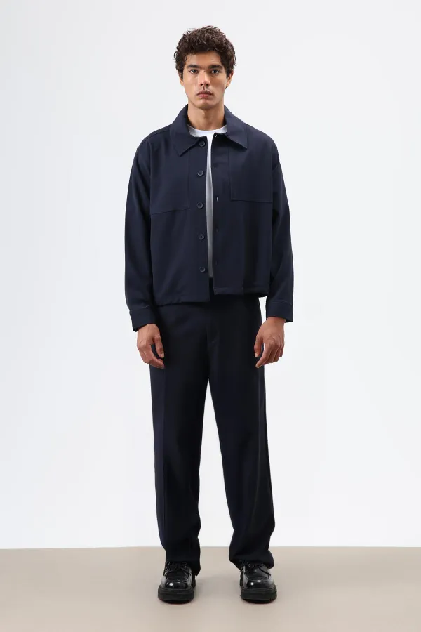 Relax Fit Ceket Lacivert