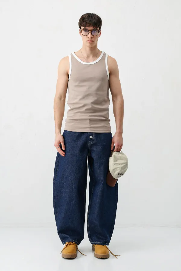 Oversize Tank Top, Mink