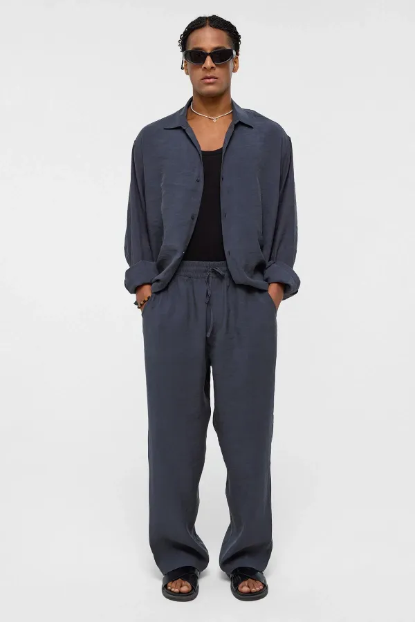 Baggy Fit Modal Kumaş Pantolon Antrasit