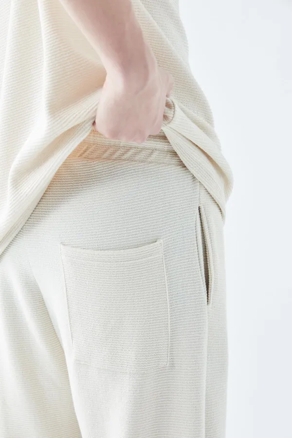 Oversize Basıc Triko Eşofman Takım Kemik