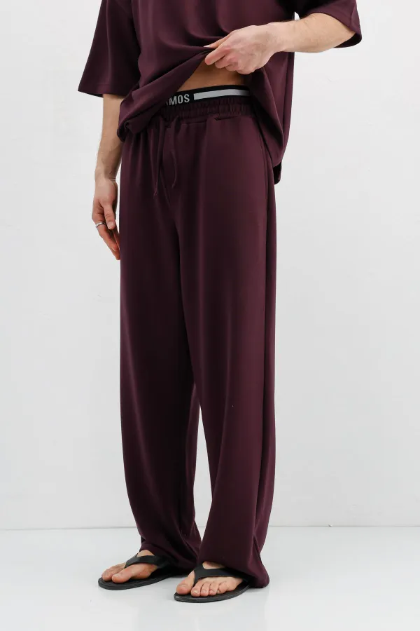 Modal Karışımlı Baggy Eşofman Alt Mürdüm