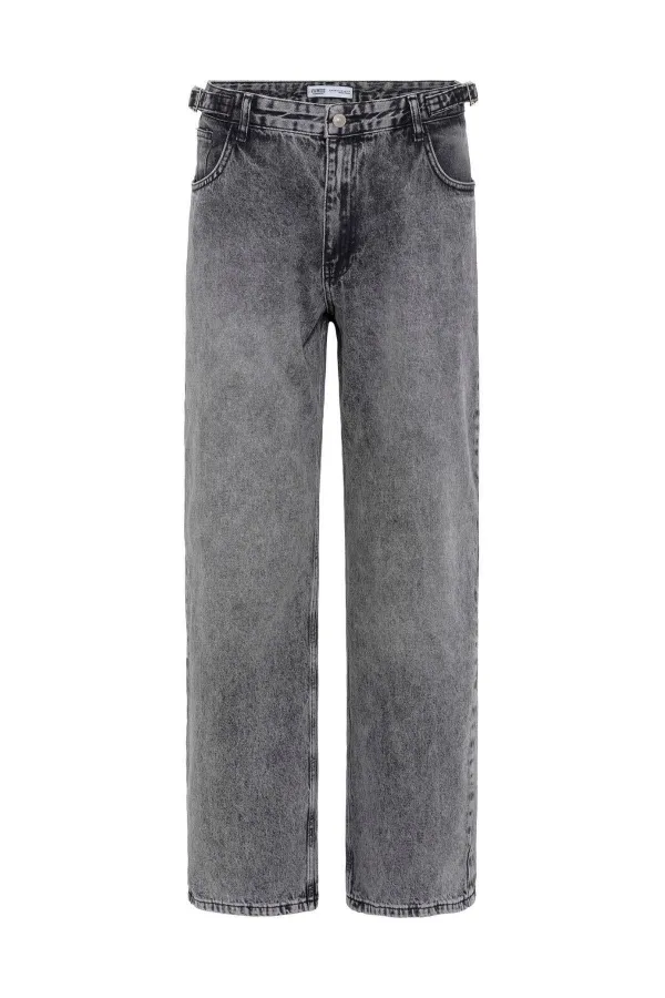 Relaxed Fit Jean Gri