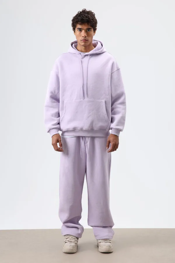 Washed Baggy Sweatpants Lilac