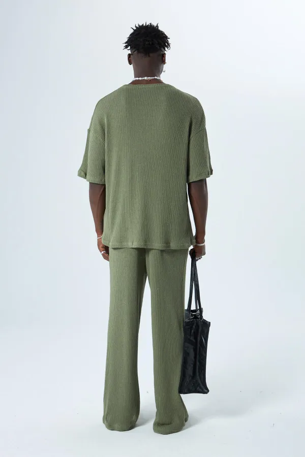 Basıc Oversize Takım Haki