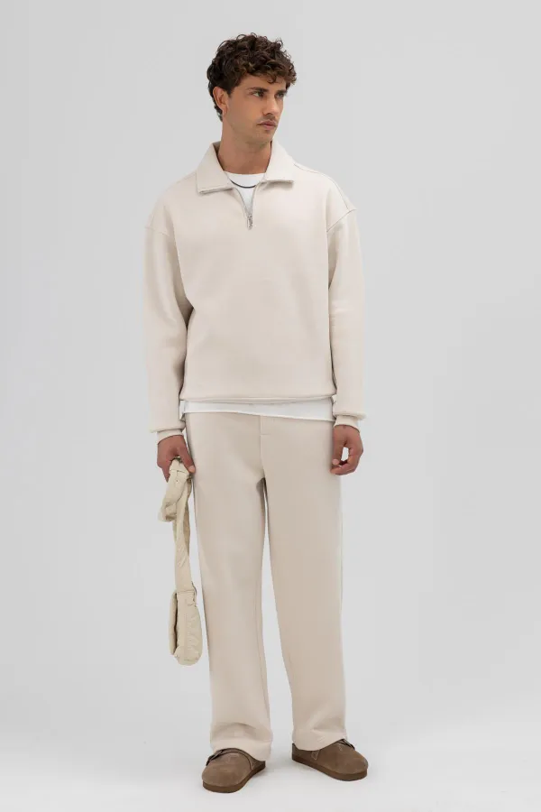 Basic Baggy Eşofman Alt Taş