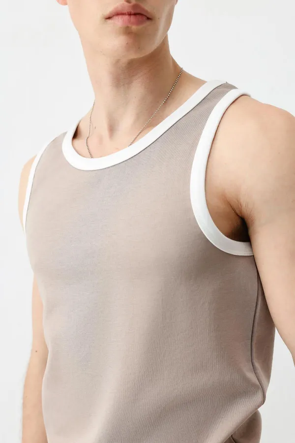 Oversize Tank Top, Mink