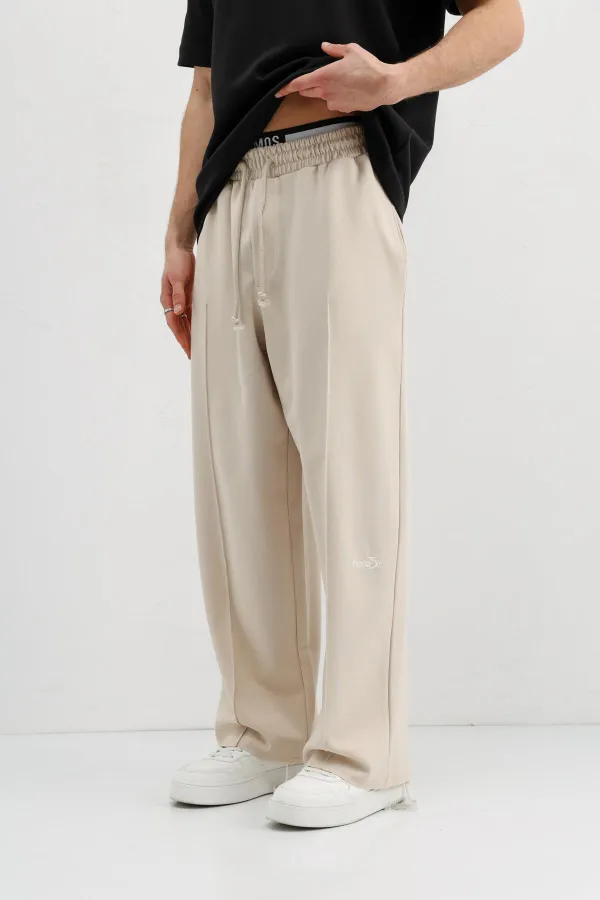 Baggy Fit Eşofman Alt Taş