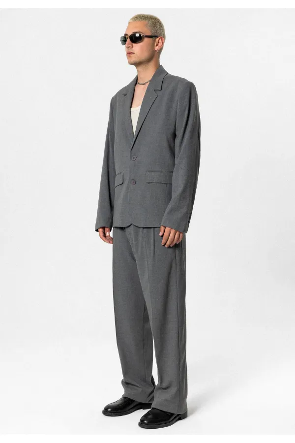 Costume classique oversize anthracite