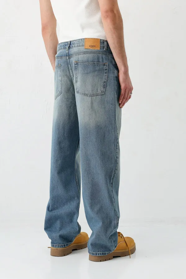 Baggy Fit Jean Yeşil