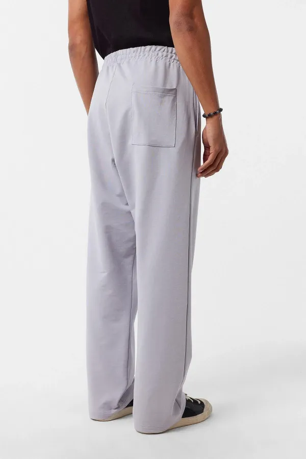 Basic Bel Lastikli  Eşofman Alt Gri