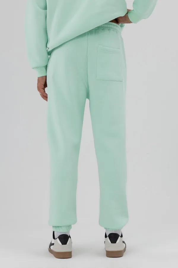 Basic Sweatpants with Elasticated Cuffs, Mint