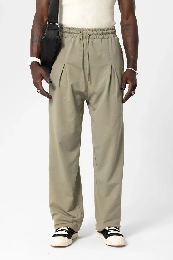 Basic Baggy Eşofman Alt Haki