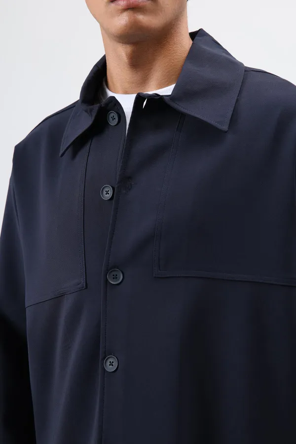 Relax Fit Ceket Lacivert