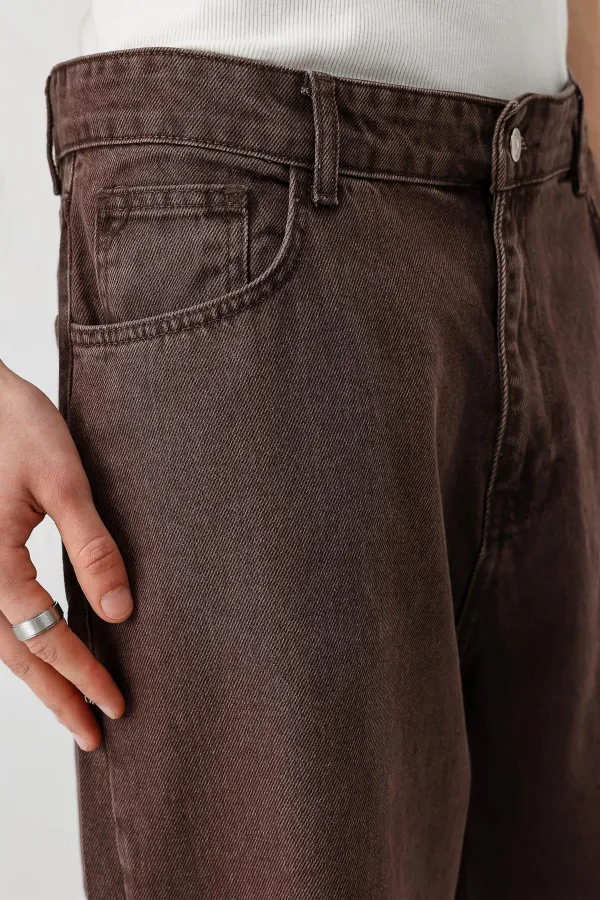 Baggy Fit Jean Kahve