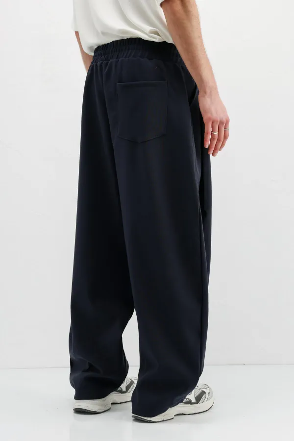 Balloon Fit Pantolon Lacivert