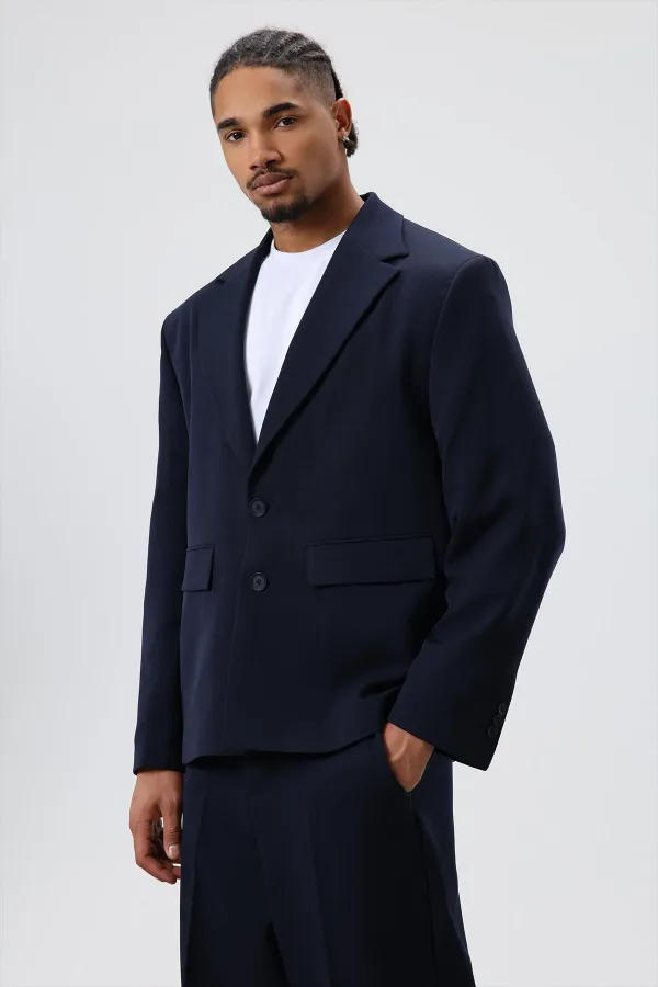 Costume oversize bleu marine