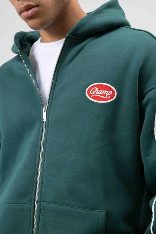 Çizgi Detaylı Oversize Eşofman Takım Nefti