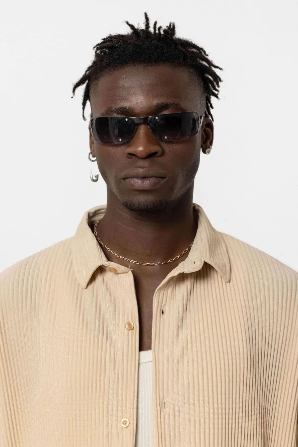 Basic Oversize Ottoman Takım Bej