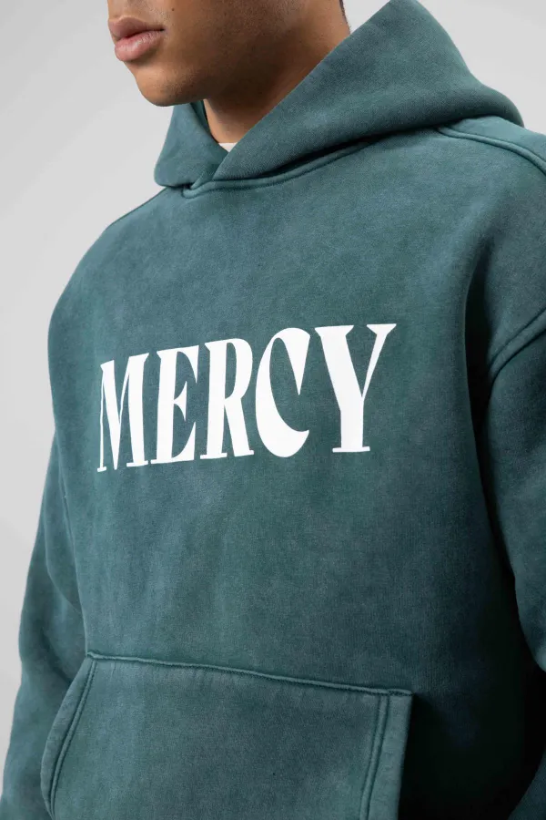 Card Detail Washed Oversize Sweatshirt, Navy Blue