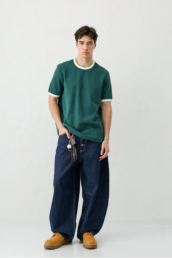 Kısa Kollu Regular Fit Tişört Nefti