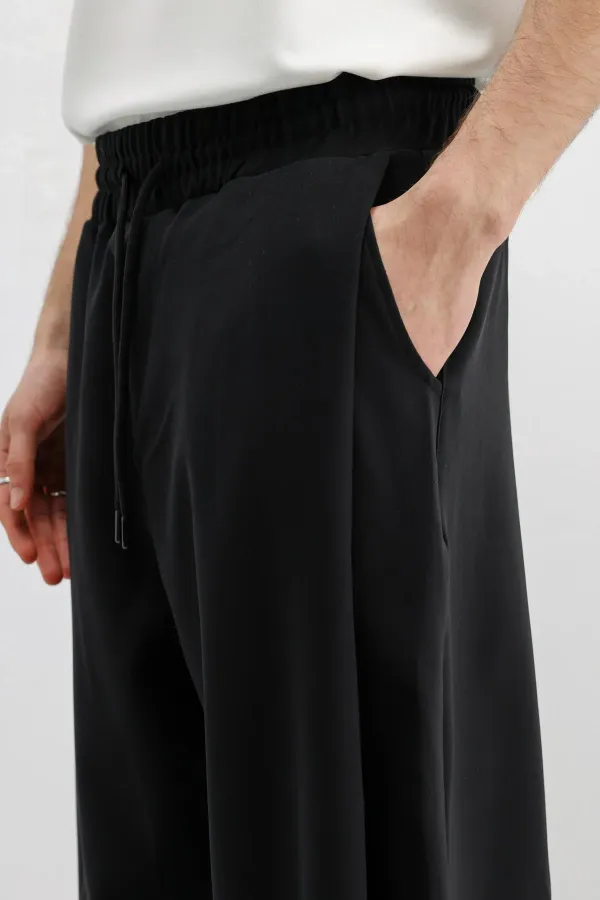Balloon Fit Pantolon Siyah