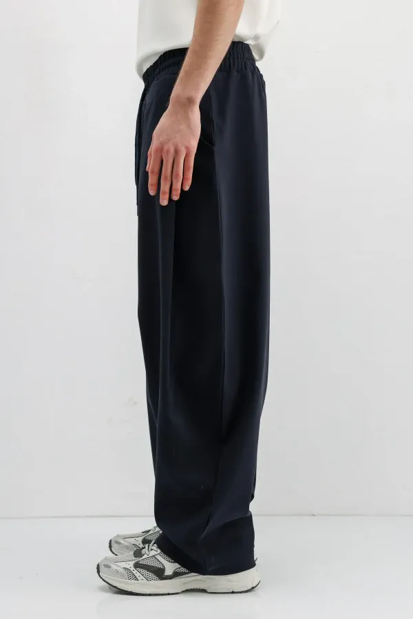 Balloon Fit Pantolon Lacivert