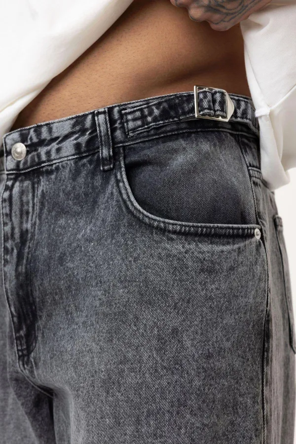 Relaxed Fit Jean Gri