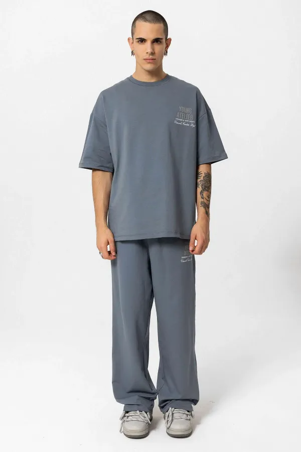 Young Atelıer Baskılı Oversize Eşofman Takım Füme Young Atelıer Baskılı Oversize Eşofman Takım Füme