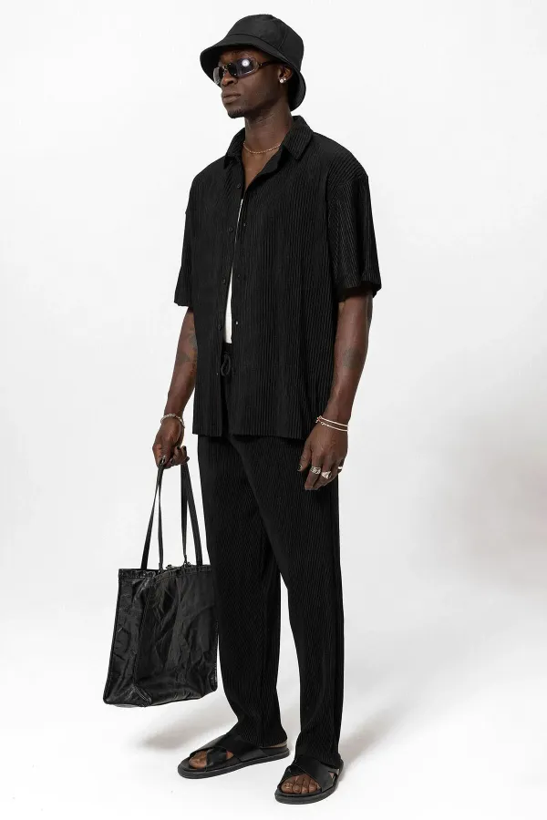 Basic Oversize Ottoman Suit Black