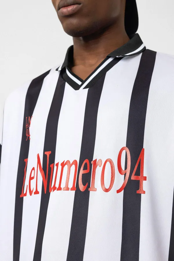 T-shirt oversize imprimé en jersey blanc