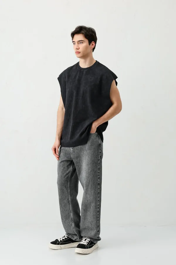 Basic Kolsuz Tişört Siyah