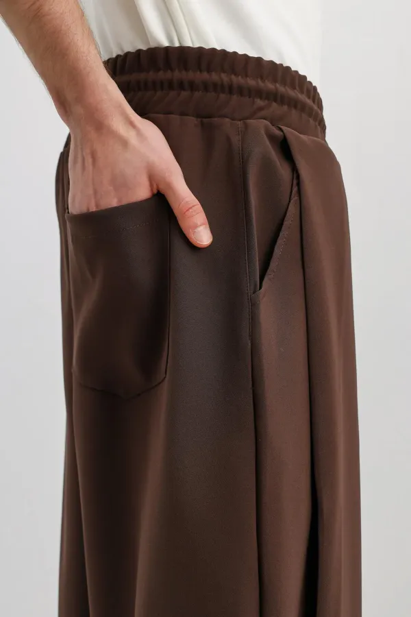 Balloon Fit Pantolon Kahve