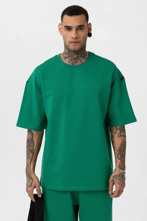 Paça Lastikli Basic Oversize Eşofman Takımı Nefti