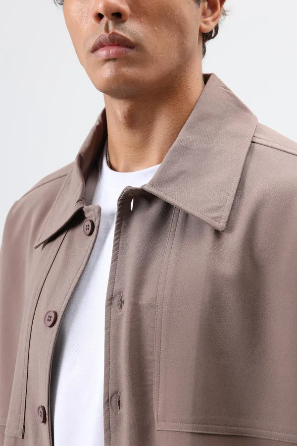 Relax Fit Ceket Vizon