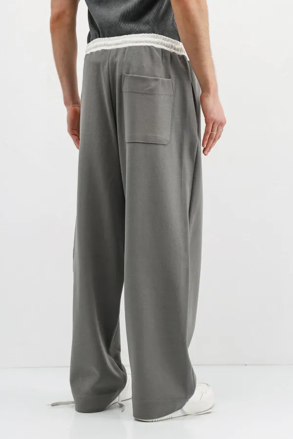 Pantalon de survêtement ample gris foncé