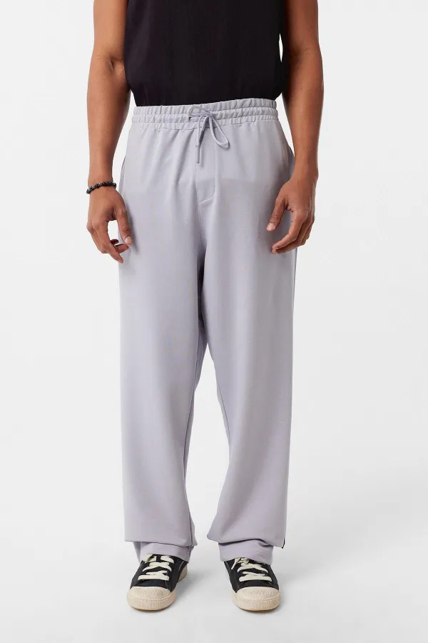 Basic Bel Lastikli  Eşofman Alt Gri