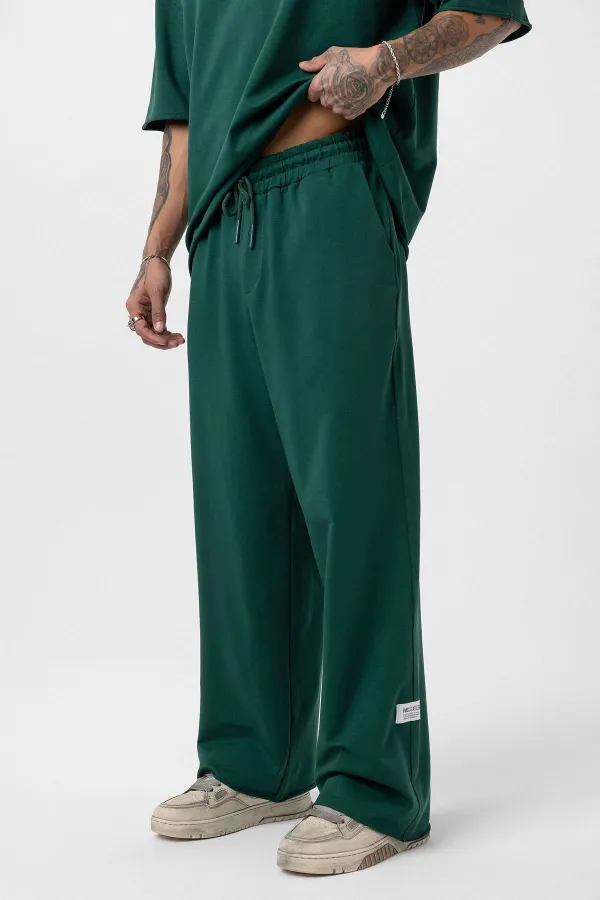 Etiket Detaylı Oversize Eşofman Takım Nefti Etiket Detaylı Oversize Eşofman Takım Nefti