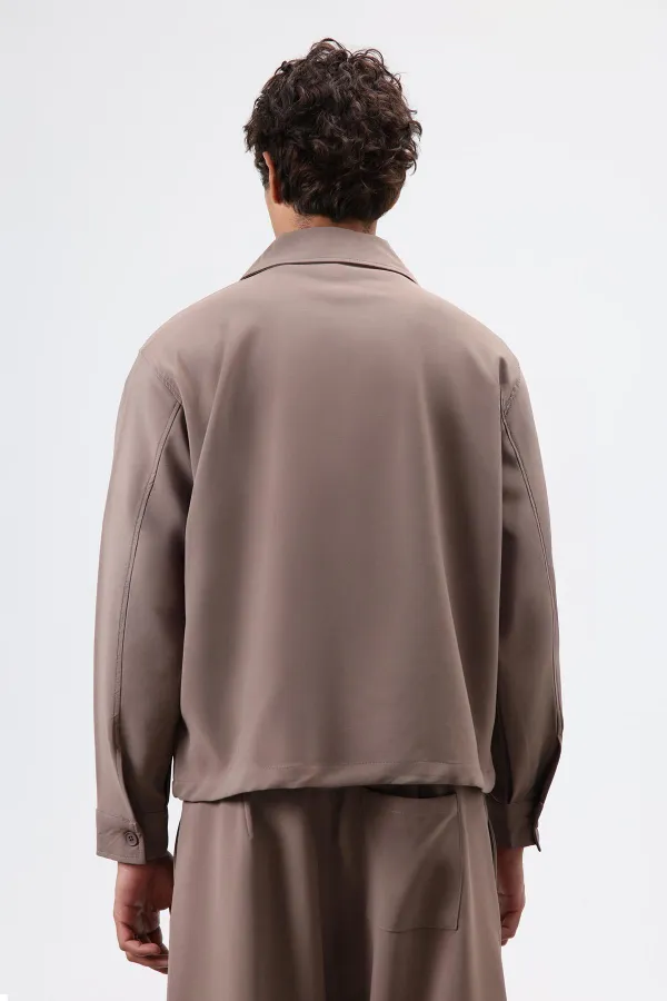 Relax Fit Ceket Vizon