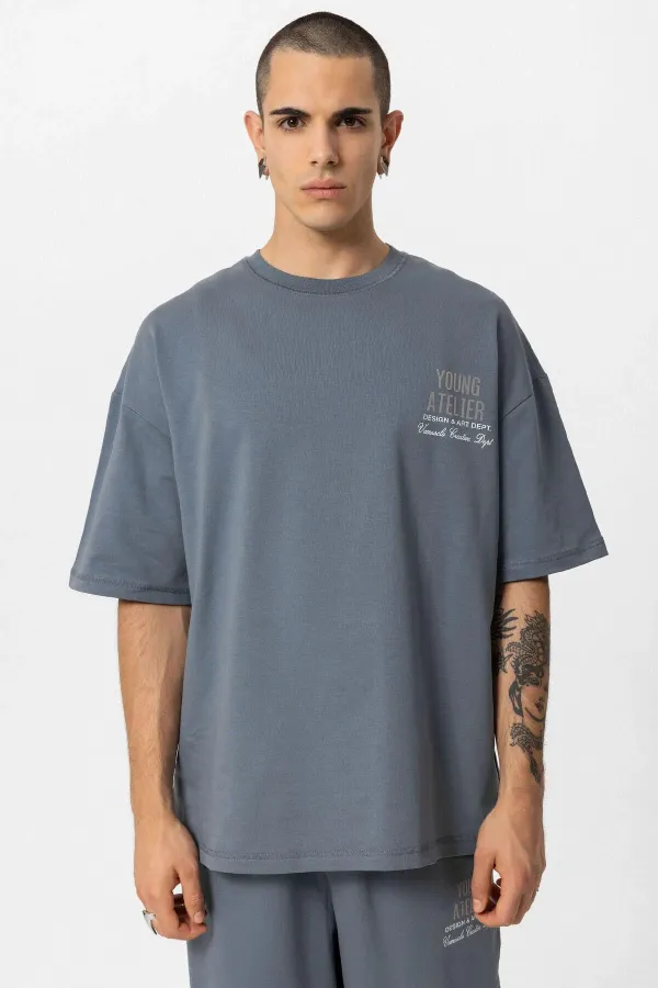 Young Atelıer Baskılı Oversize Eşofman Takım Füme Young Atelıer Baskılı Oversize Eşofman Takım Füme