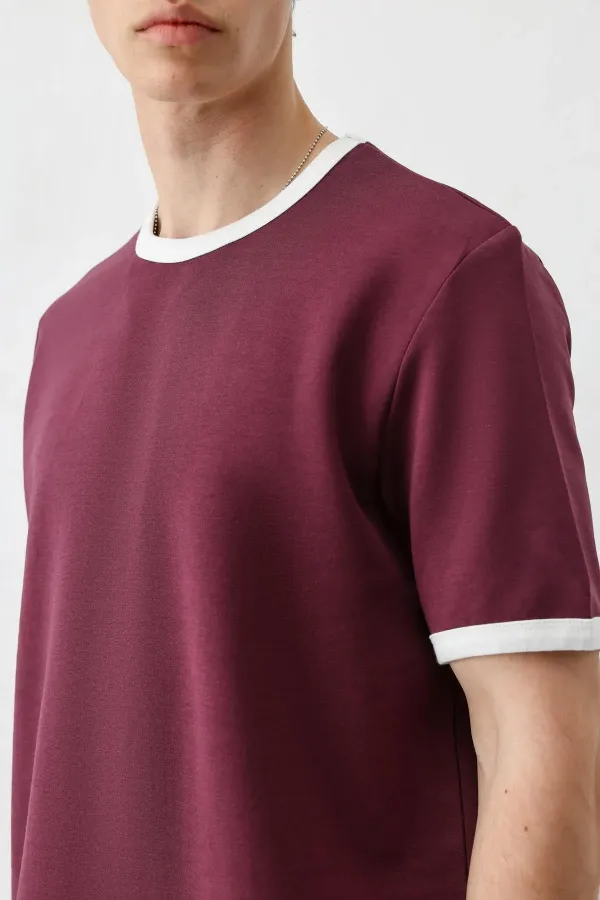 Short-Sleeved Regular Fit T-Shirt CHERRY