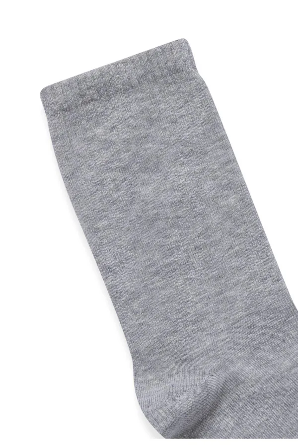 Long Pressed Socks Grey
