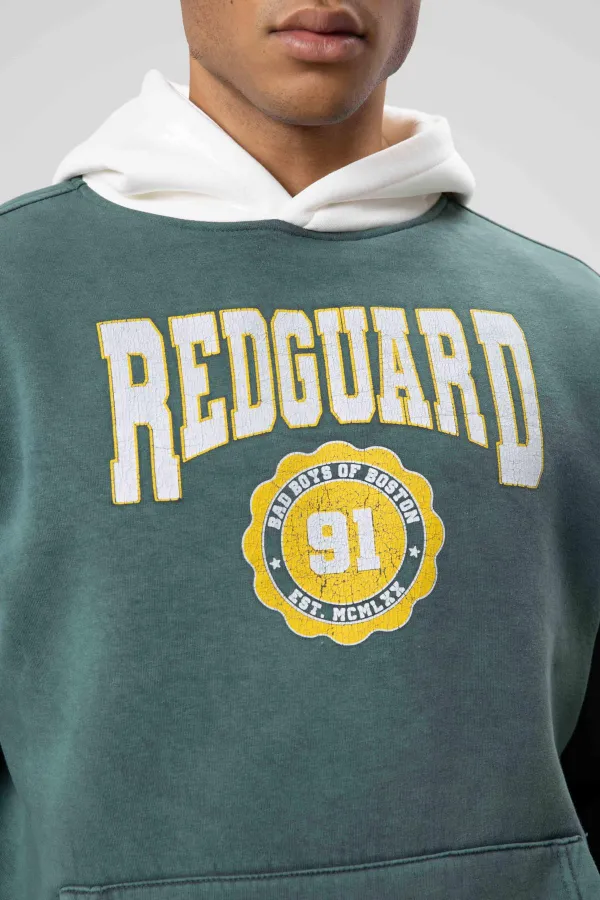 Oversize Baskılı Kapüşonlu Sweatshirt Nefti