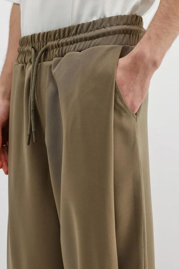 Balloon Fit Pantolon Haki