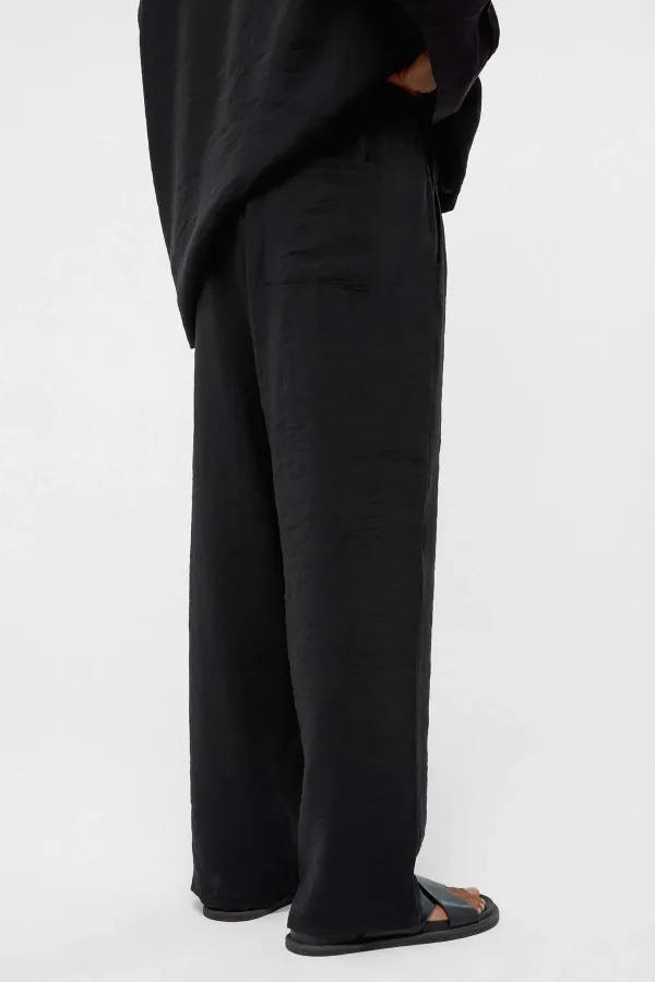 Baggy Fit Modal Kumaş Pantolon Siyah