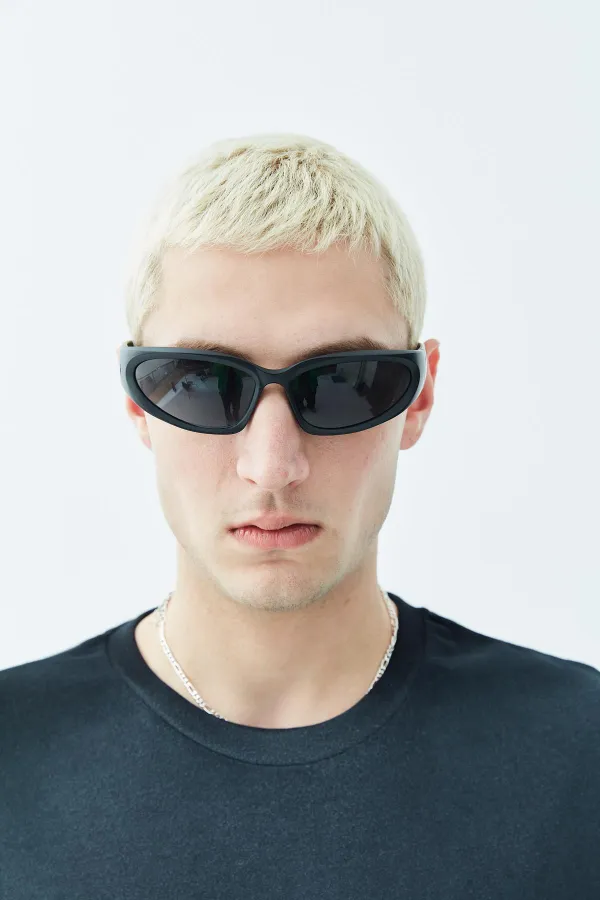 Washed Oversize T-Shirt with Pocket Detail, Black