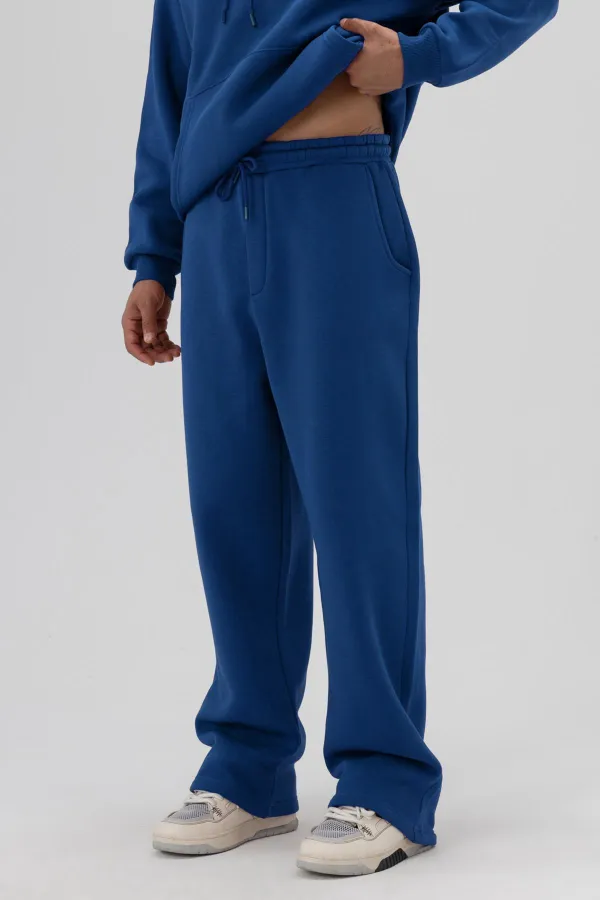 Pantalon de survêtement ample délavé turquoise