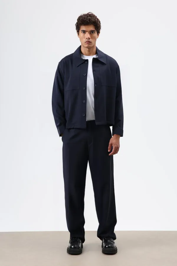 Relax Fit Ceket Lacivert