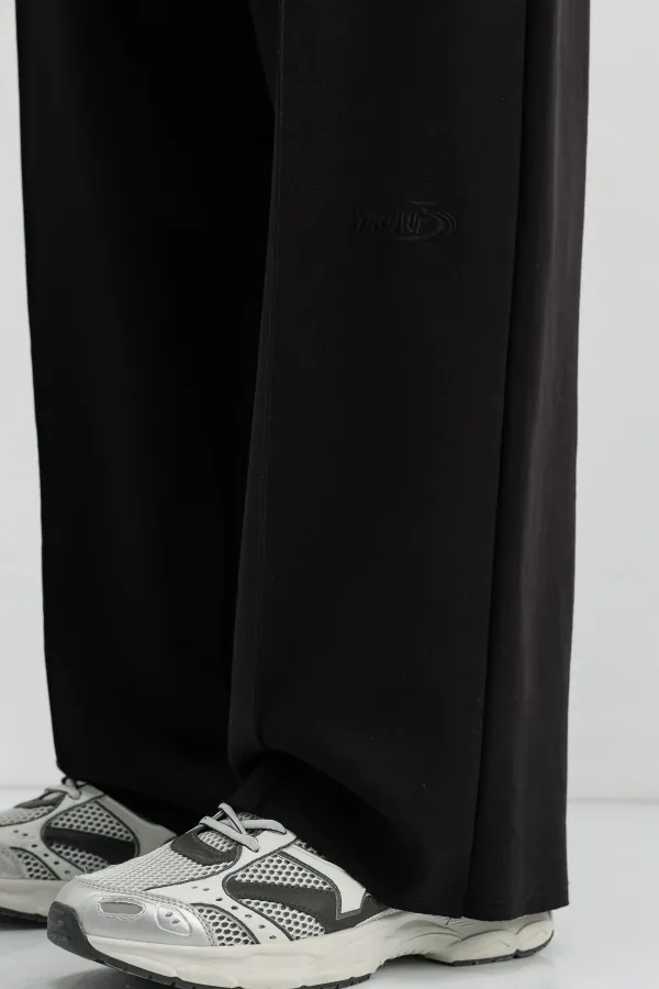 Baggy Fit Eşofman Alt Siyah