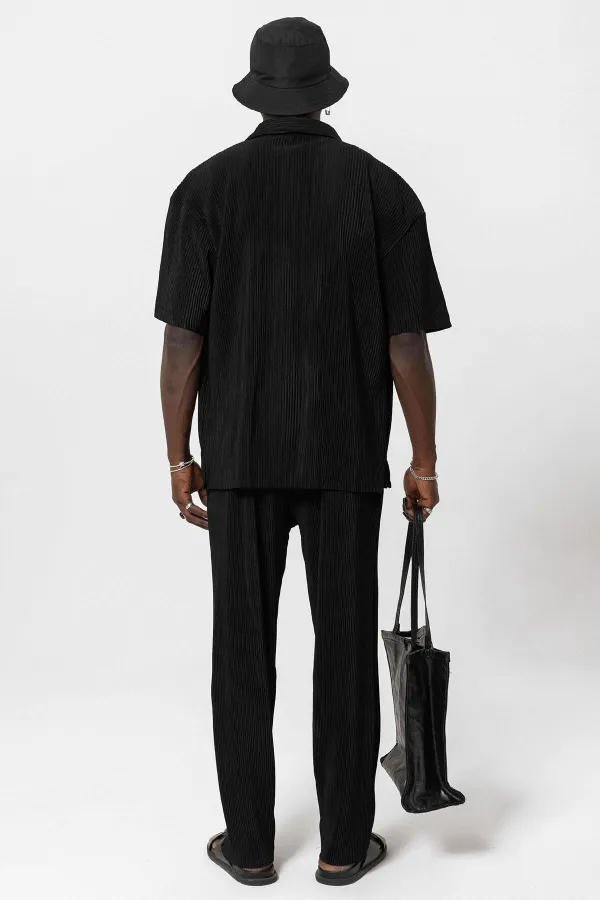 Basic Oversize Ottoman Suit Black