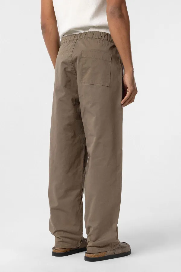 Baggy Fit Gabardine Trousers, Mink